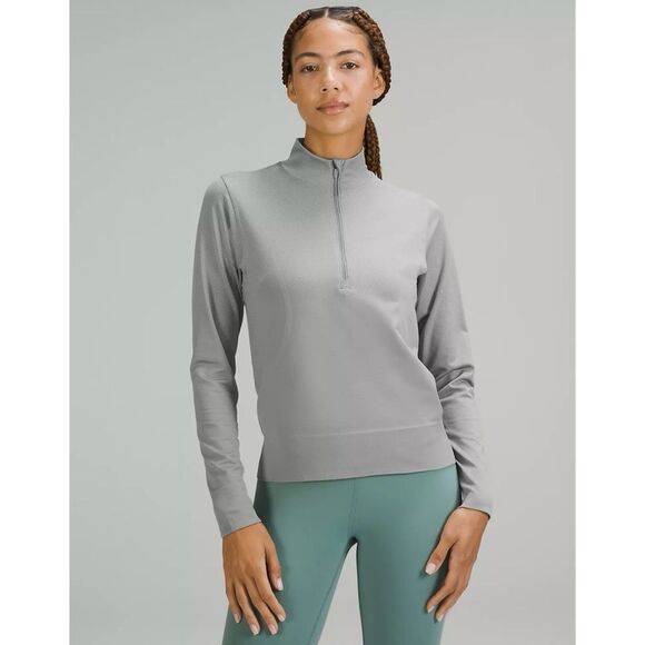 Lululemon Swiftly Tech Relaxed Half Zip Pullover Gull Gray Sage Size Medium - Picture 1 of 10